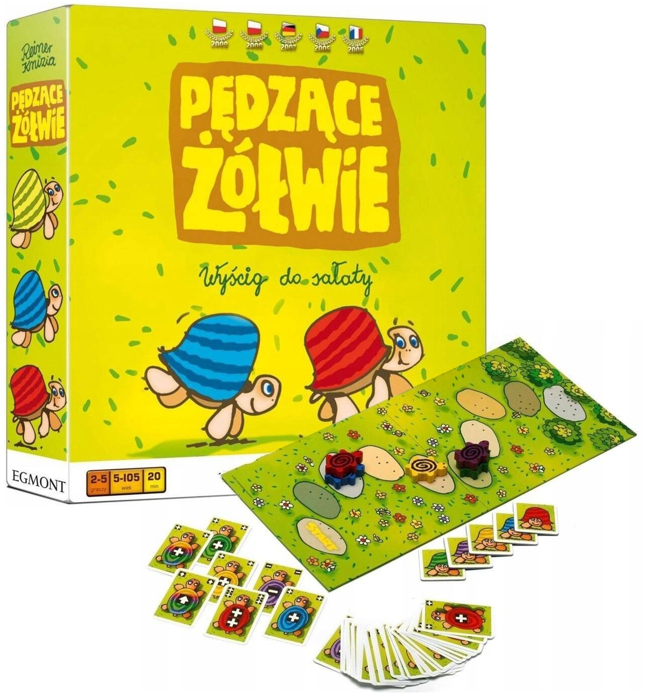 Pędzące Żółwie Wyścig Do Sałaty Planszowa Gra Rodzinna 5+ Egmont 02169_1