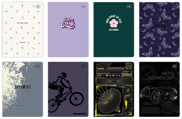 Zeszyt A5 60 Kartek Kratka MIX WZORÓW Interdruk_3