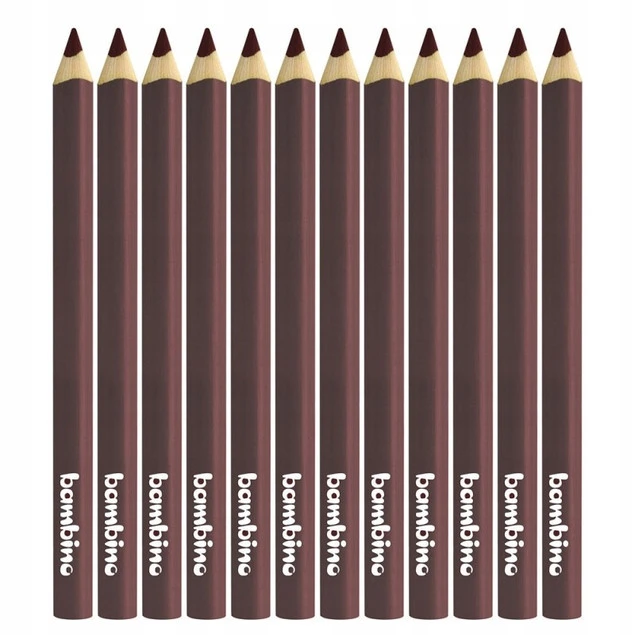 Kredki Trójkątne Grube BRĄZOWE op. 12 Sztuk Bambino_2