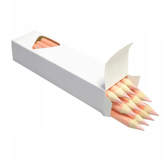 Kredki Trójkątne Grube CIELISTE op. 12 Sztuk Bambino_3