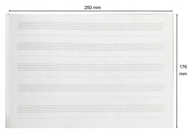 Zeszyt Do MUZYKI Nut SZEROKA PIĘCIOLINIA B5/16 MIX Interdruk_3