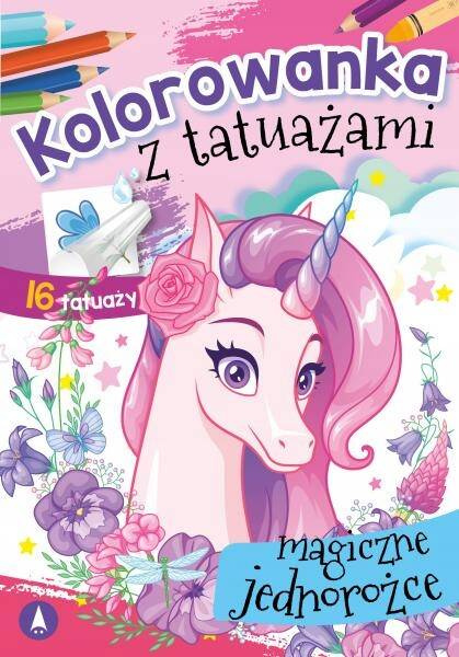 Kolorowanka Z Tatuażami Magiczne Jednorożce 3+ Skrzat_1