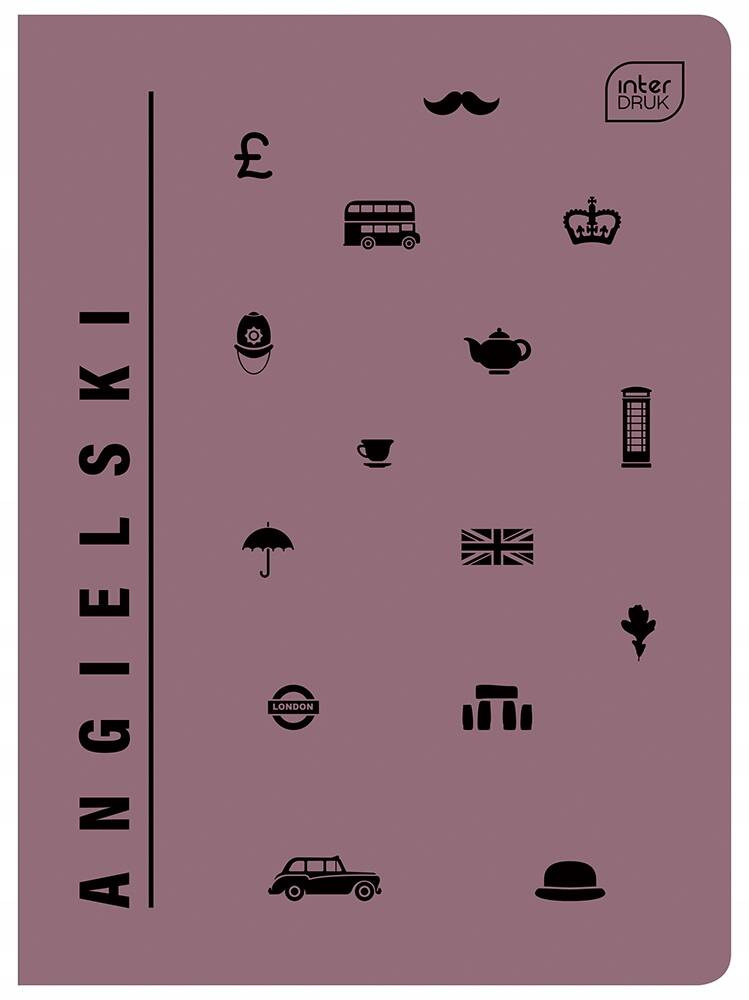 Zeszyt Szkolny Tematyczny ANGIELSKI A5 60 Kartki W Kratkę 70g Interdruk_1