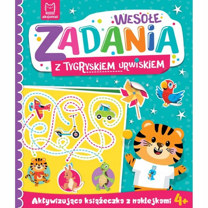 Aktywizująca Książeczka Wesołe Zadania Z Tygryskiem Urwiskiem + Naklejki 4+_1