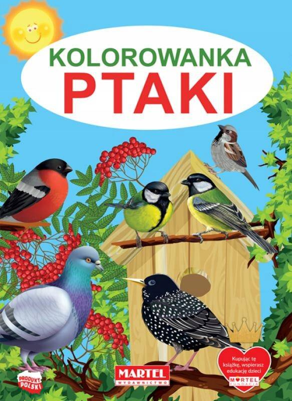 Kolorowanka Malowanka PTAKI Martel_1