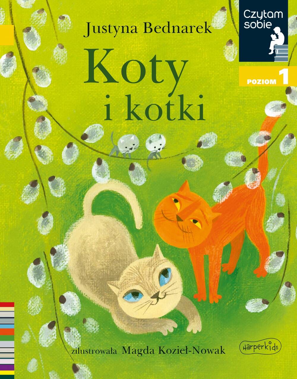 Koty i Kotki Czytam Sobie Poziom 1 Justyna Bednarek 5+ HarperKids_1