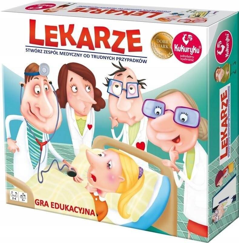 Lekarze Gra Planszowa Dla Dzieci Edukacyjna 7+ Kukuryku 63315_1