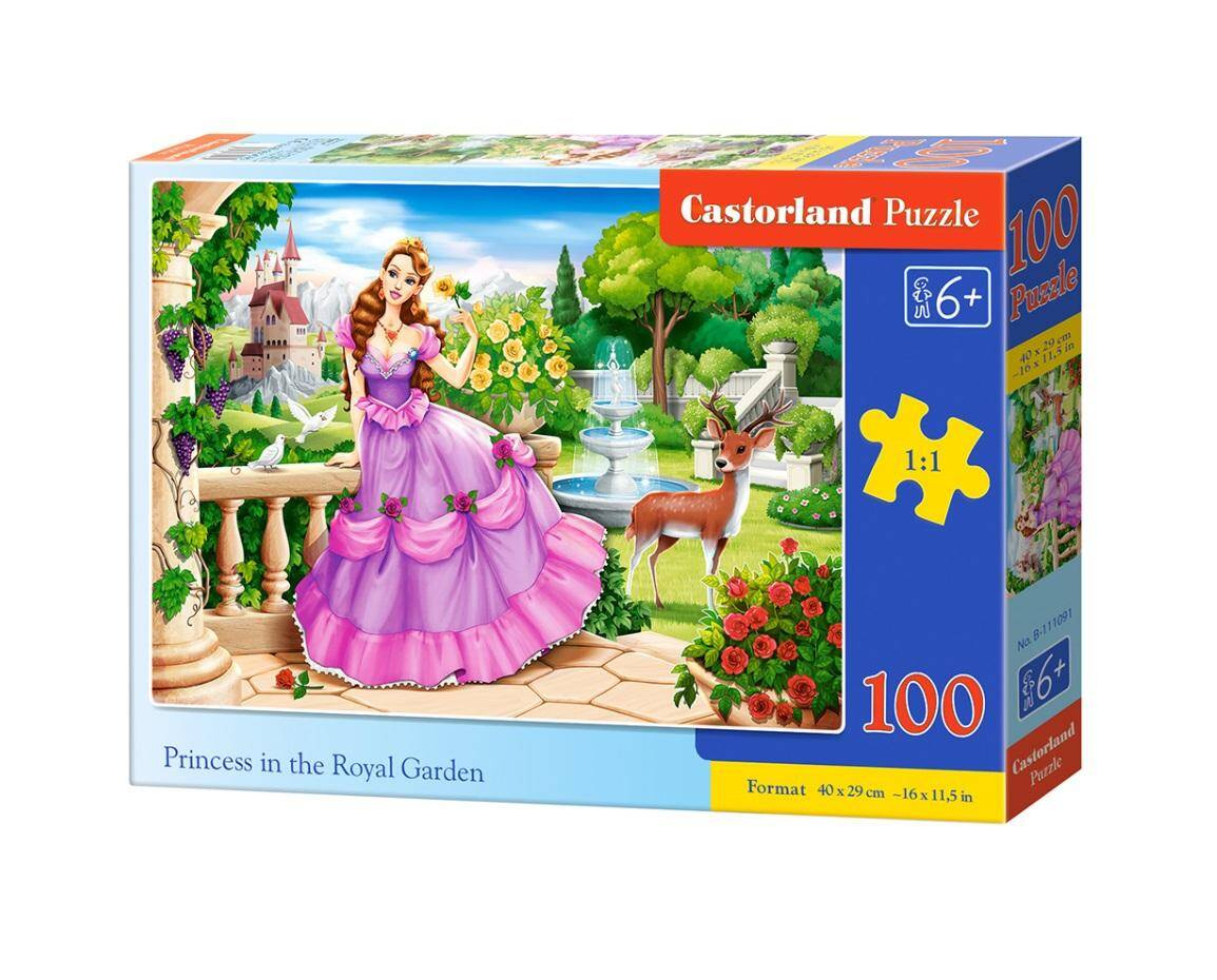 PUZZLE 100 PRINCESS KSIĘŻNICZKA KWIATY 6+ CASTOR_2