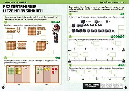 Minecraft Matematyka Megazadania D. Lipscombe L. Bovey 9+ HarperKids_3