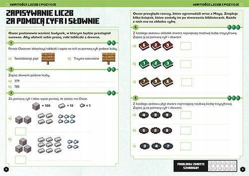 Minecraft Matematyka Megazadania D. Lipscombe L. Bovey 9+ HarperKids_4