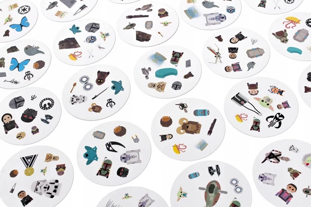 GRA PLANSZOWA DOBBLE MANDALORIAN STAR WARS BABY YODA REBEL_4