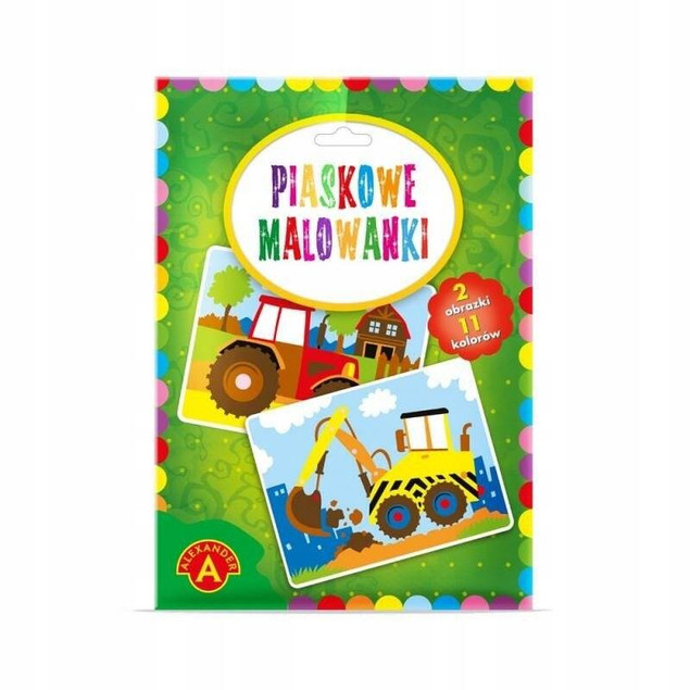 Piaskowe Malowanki Koparka, Traktor Ćwiczy Kreatywność 6+ Alexander 2094_1