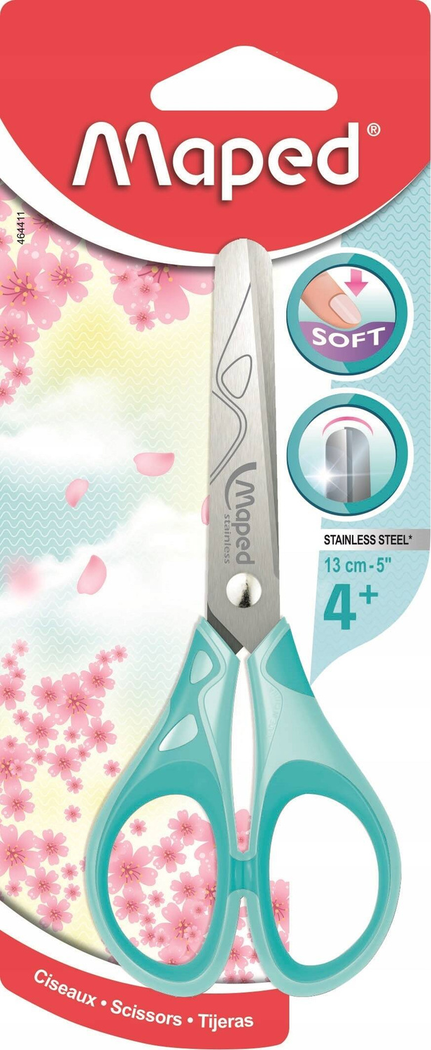 Nożyczki Szkolne Dla Dzieci 13 cm Soft Essentials Pastel 4+ Maped_1