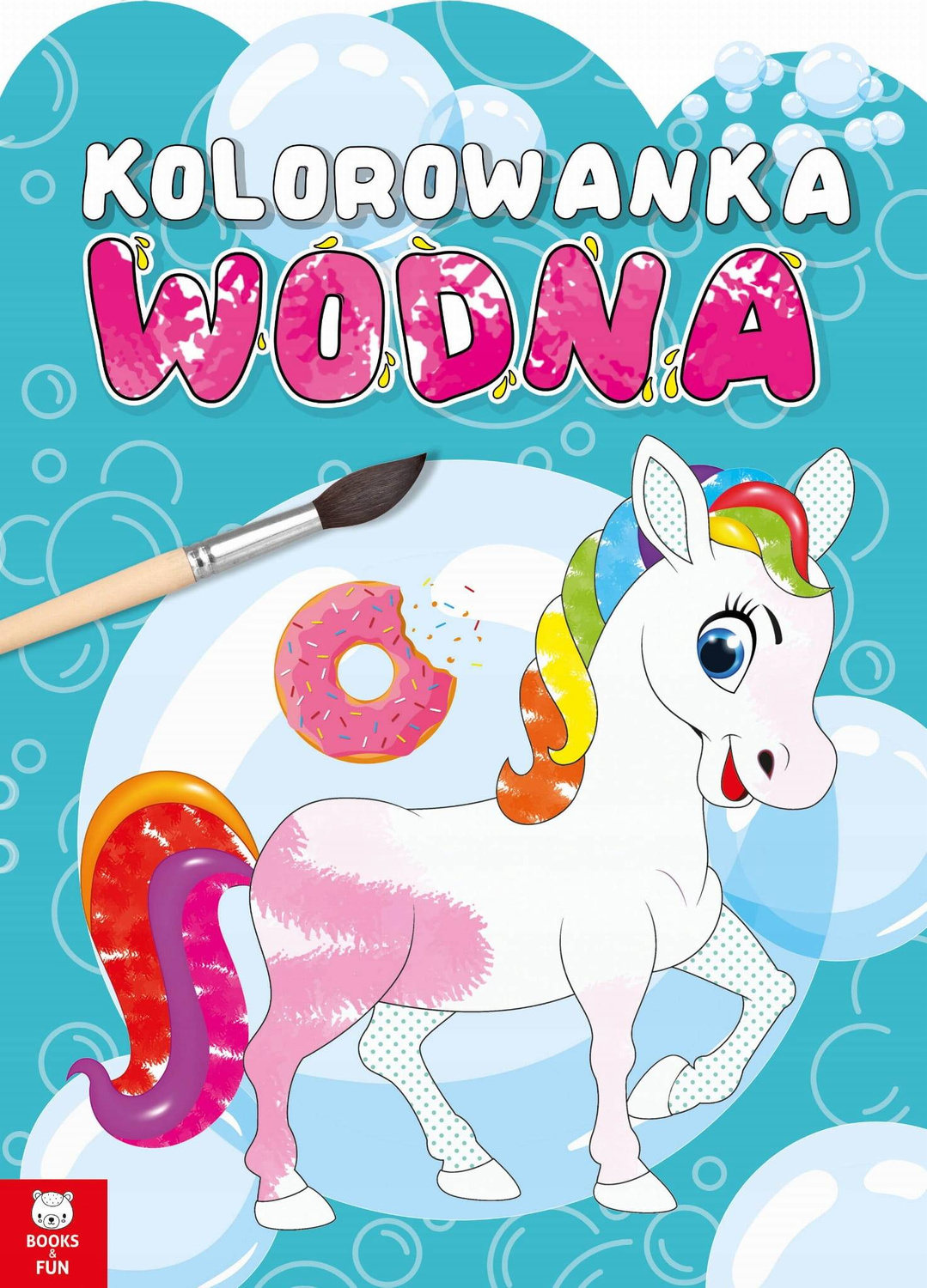 Kolorowanka Wodna Malowanie Wodą Kucyki BooksAndFun_1