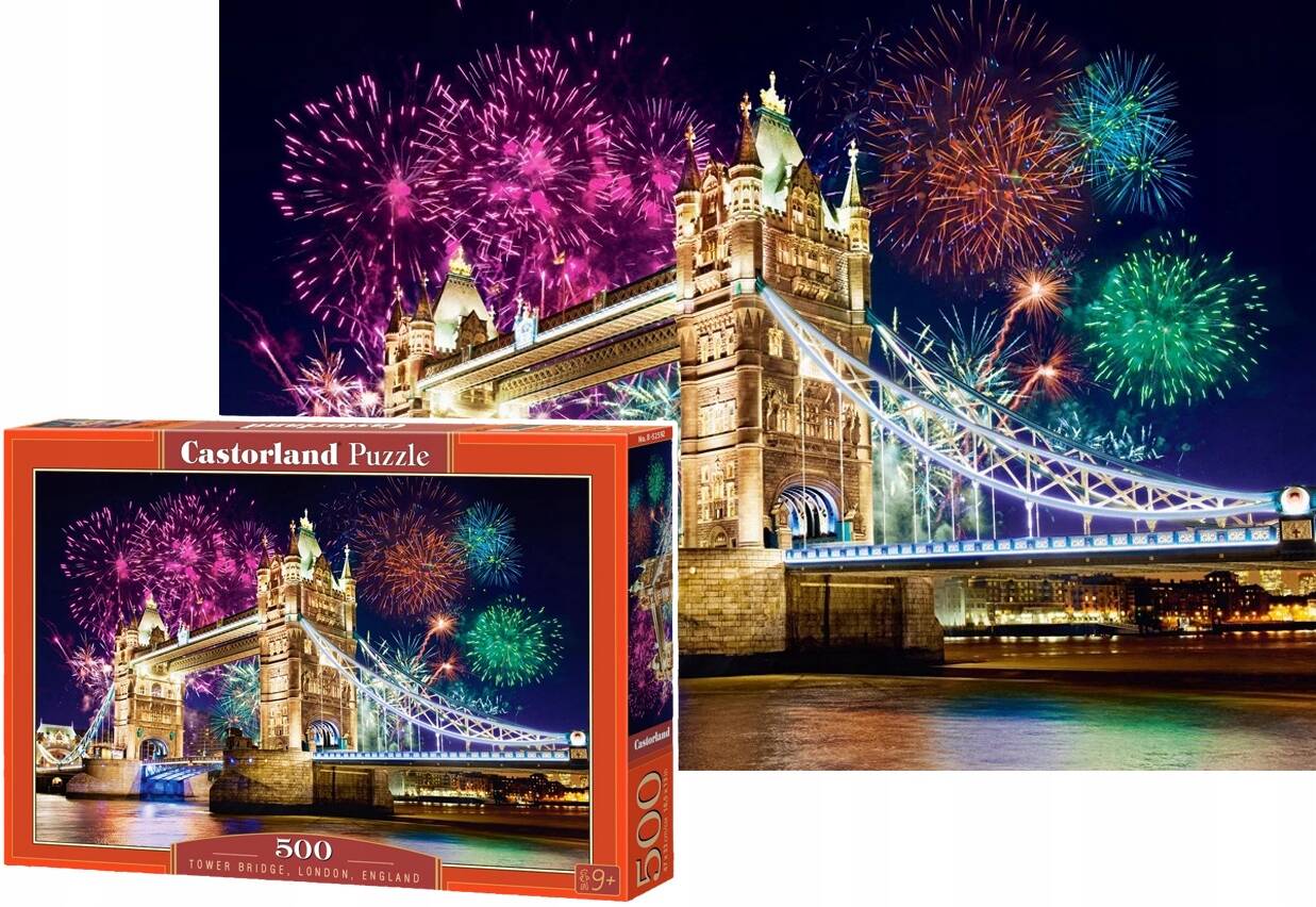Puzzle 500 Układanka MOST LONDYN Bridge London Anglia 9+ Castor_1