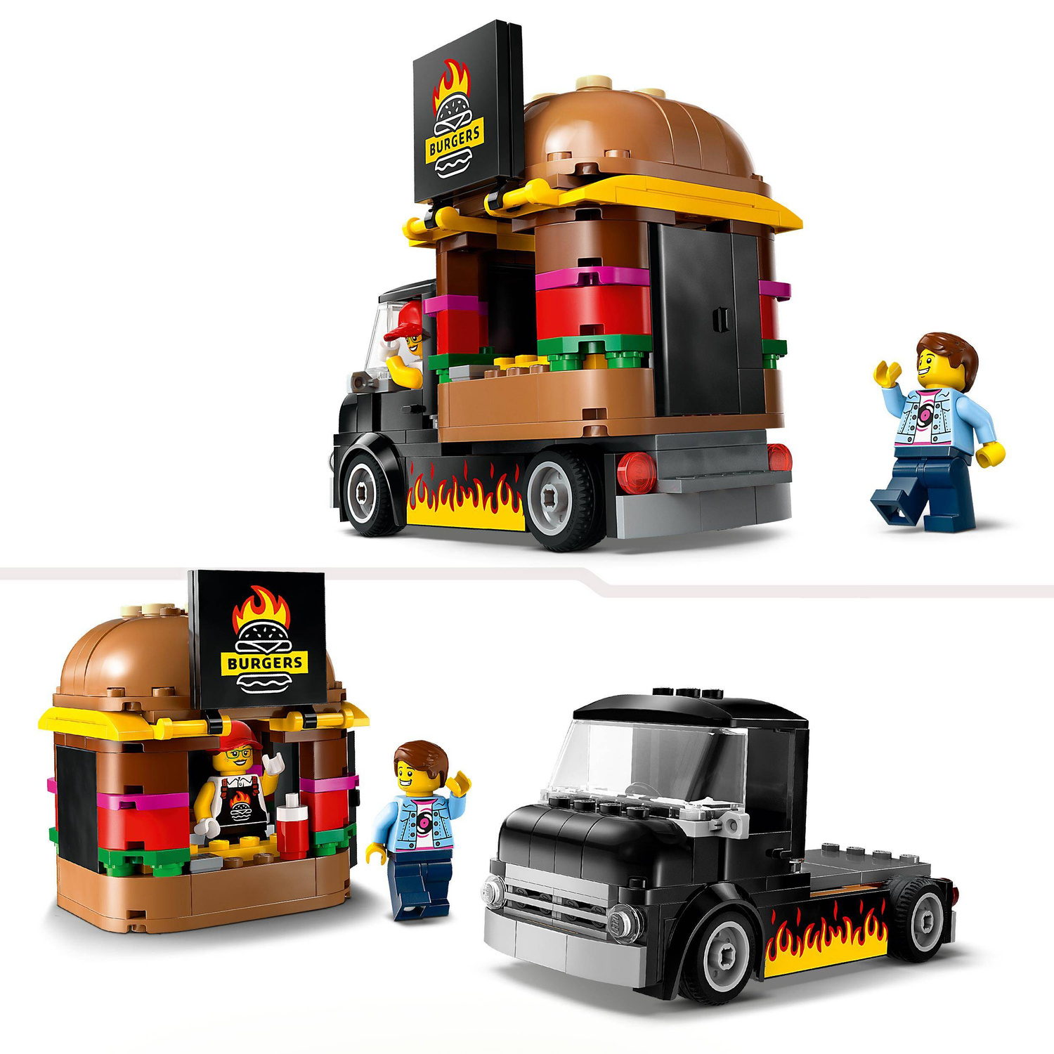 LEGO City Ciężarówka Z Burgerami 194el. 5+ 60404_5