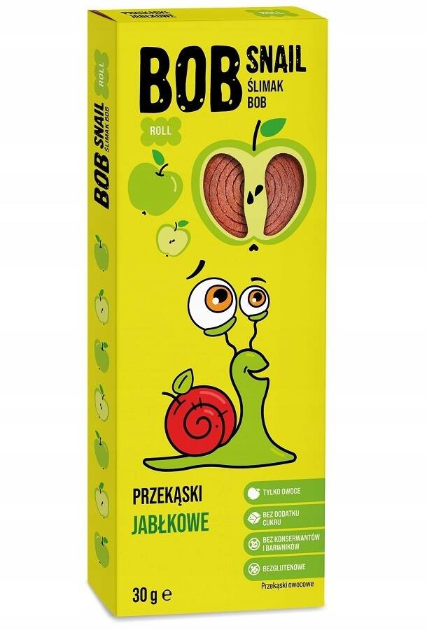 Przekąska Jabłko Bez Dodatku Cukrów 30g BOB SNAIL_1