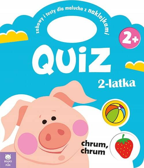 Quiz 2-Latka Świnka Zabawy I Testy Dla Malucha Z Naklejkami BooksAndFun_1