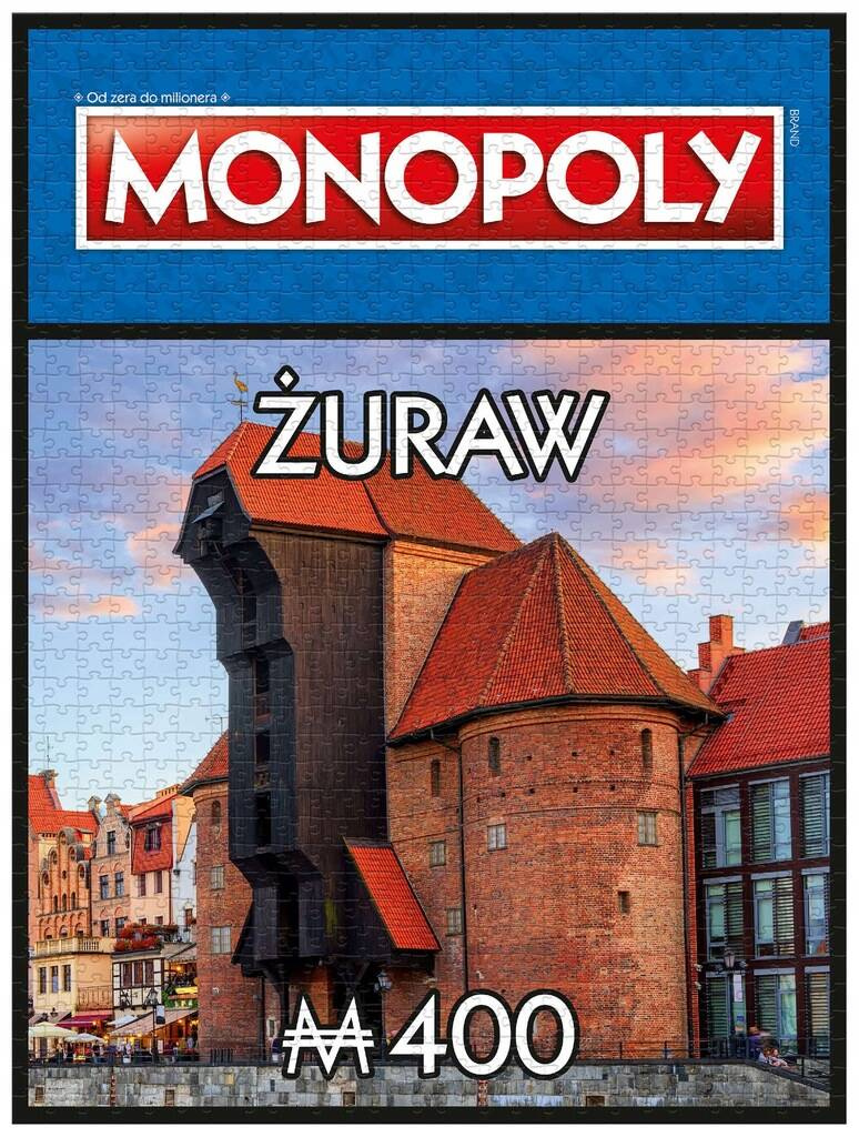 Puzzle 1000 Układanka Monopoly Square Gdańsk Żuraw 10+ Winning Moves_2