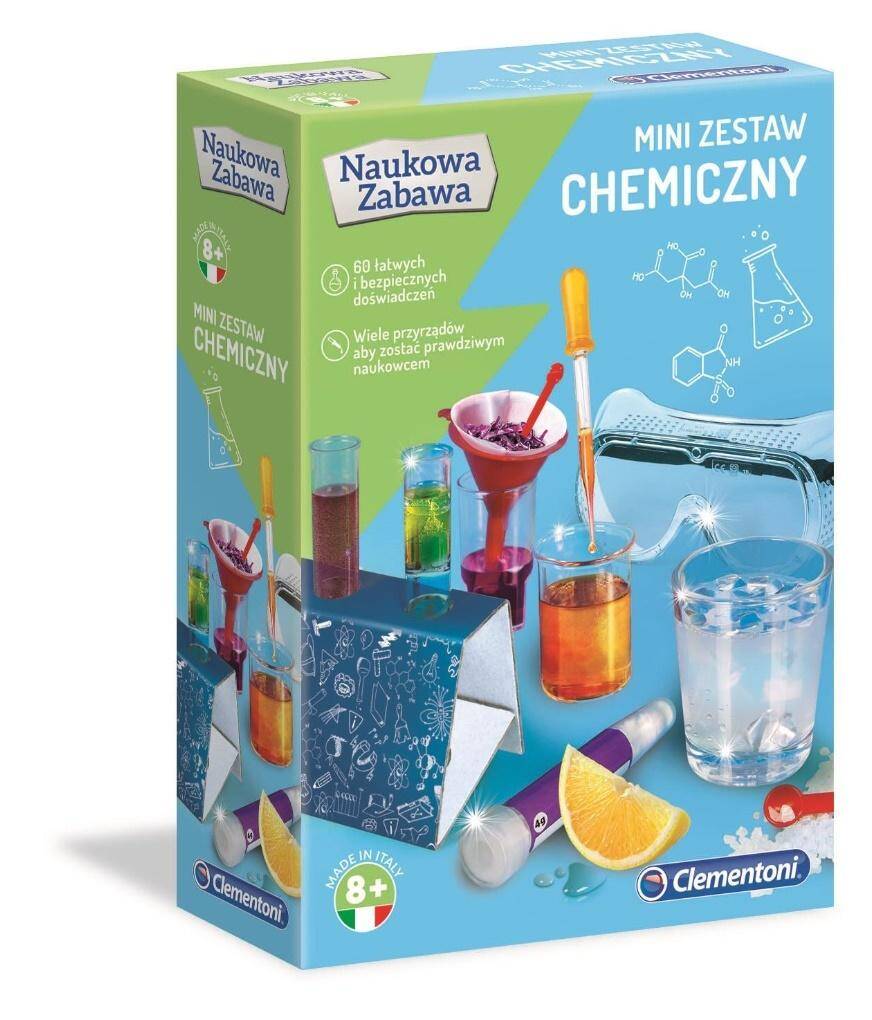 Mini Zestaw Chemiczny Eksperymenty Doświadczenia Naukowa Zabawa Clementoni_1