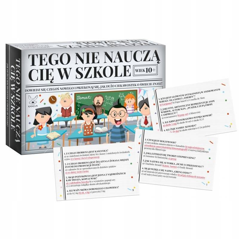 Tego Nie Nauczą Cię W Szkole Gra Planszowa Edukacyjna 10+ Kangur_2