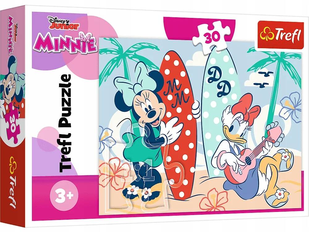 Puzzle 30 Układanka Myszka MINNIE Miki Kolorowa Disney 3+ Trefl_2