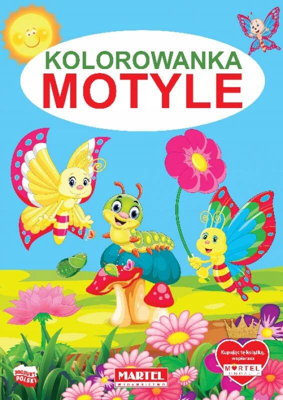 Kolorowanka Motyle Owady Natura Przyroda Trening Rysowania Martel_1