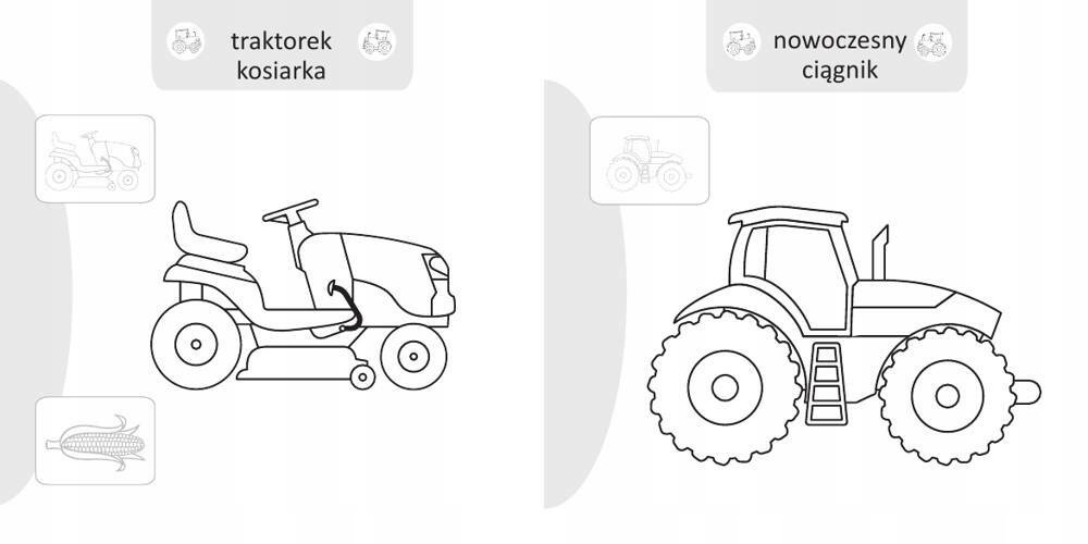 Malowanie Doklejanie Pojazdy Na Wsi 16 Naklejek 3+ Skrzat_3
