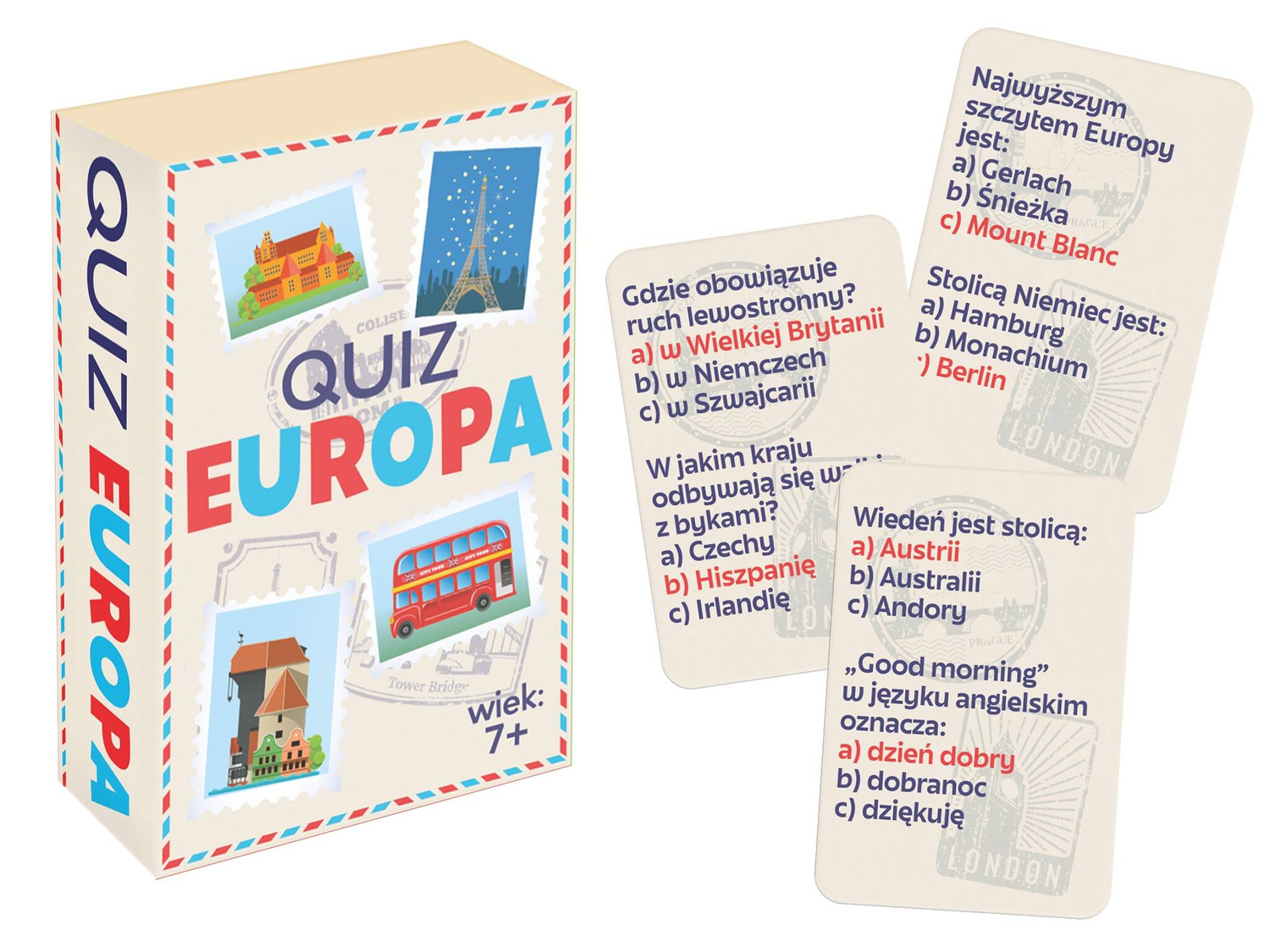 Quiz Europa Mini Gra Edukacyjna W Pytania 7+ Kangur_2