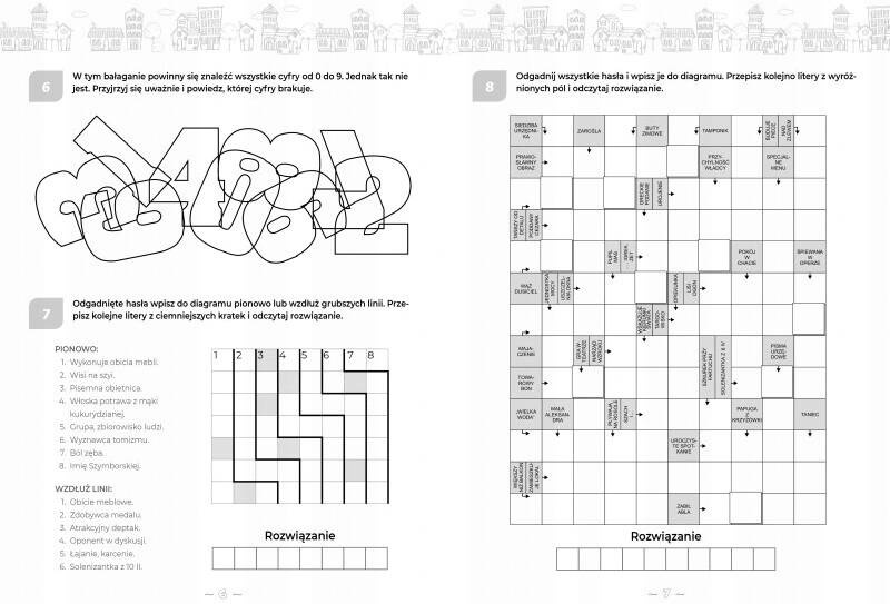 Krzyżówki Szyfrogramy Logiczne Wielka Księga Łamigłówek 8+ Aksjomat 4055_2