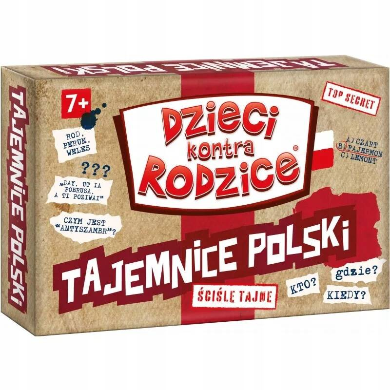 Dzieci Kontra Rodzice Tajemnice Polski Gra Rodzinna 7+ Kangur_1