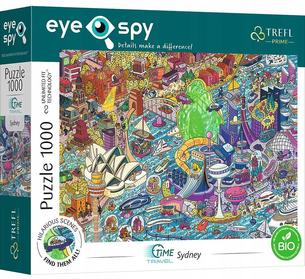 Puzzle 1000 Układanka Eye-Spy UFT Sydney AUSTRALIA Obraz 12+ Trefl 10751_2