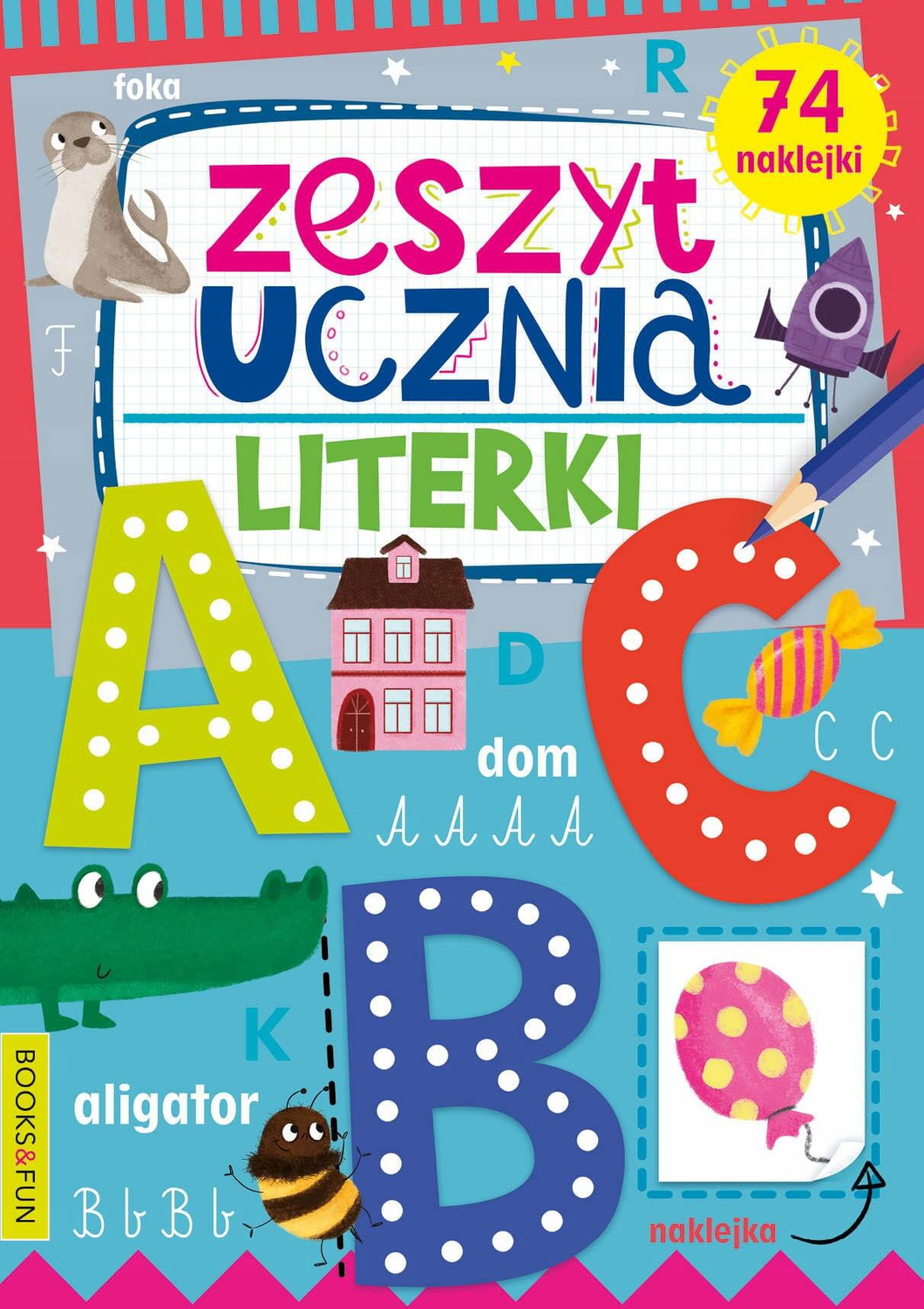 Zeszyt Ucznia Literki + Naklejki BooksAndFun_1