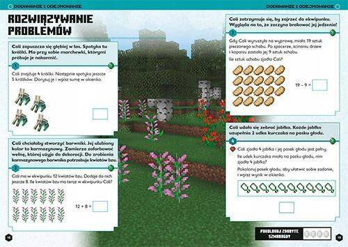 Minecraft Matematyka Megazadania D. Lipscombe B. Thompson 7+ HarperKids_3