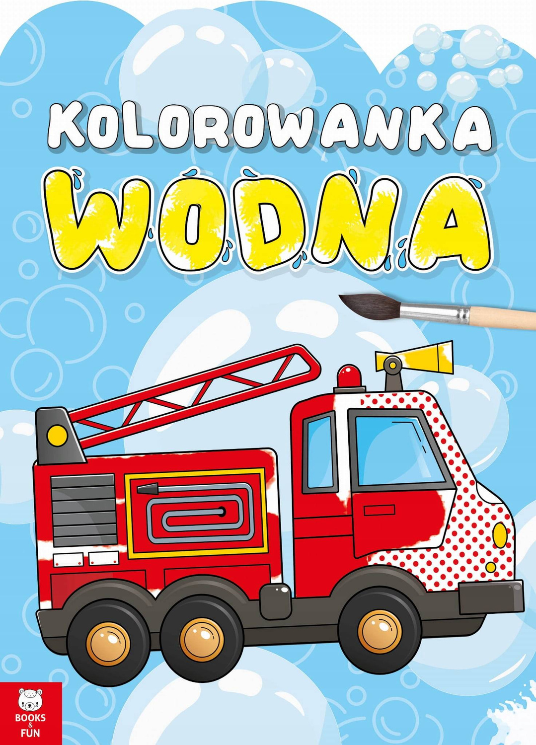 Kolorowanka Wodna Malowanie Wodą Pojazdy BooksAndFun_1