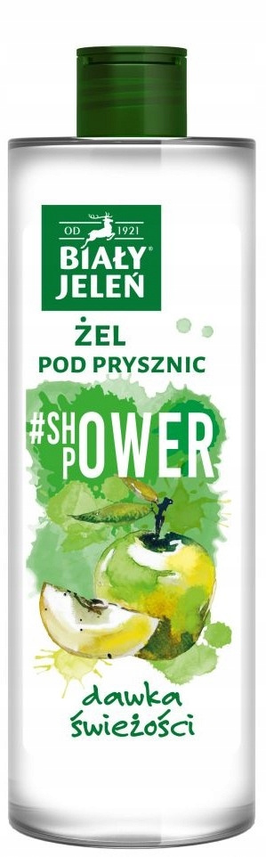 Żel Pod Prysznic BIAŁY JELEŃ Jabłko Shower Power 400 ml SKÓRA WRAŻLIWA_1