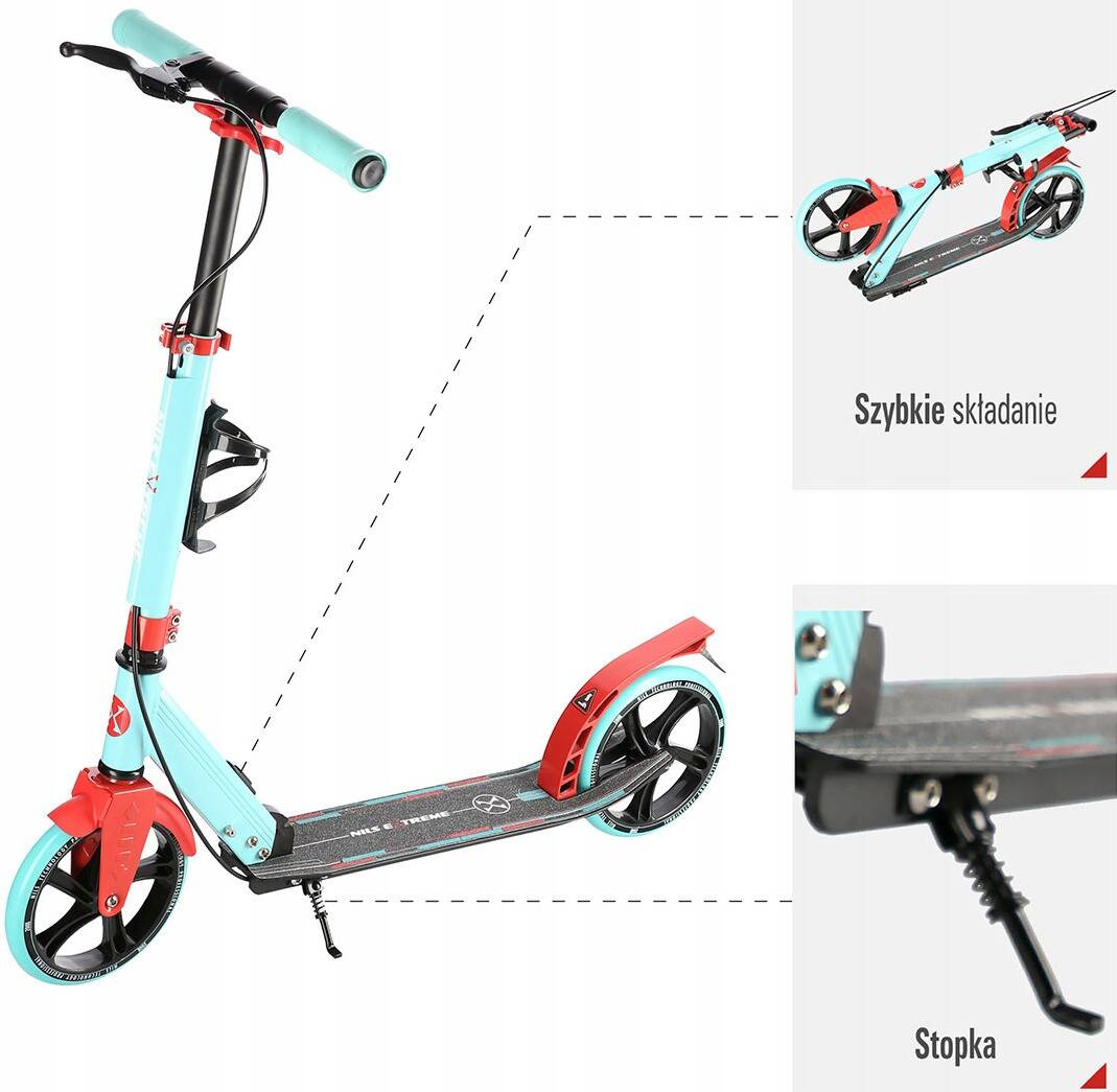 Hulajnoga Miejska Klasyczna Dla Chłopca Regulowana Składana NILS HM2170_4