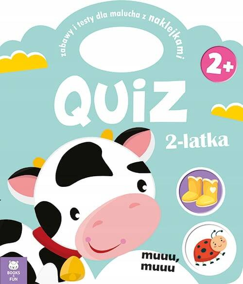 Quiz 2-Latka Krówka Zabawy I Testy Dla Malucha Z Naklejkami BooksAndFun_1