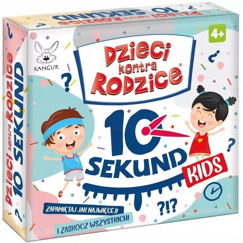 Dzieci Kontra Rodzice 10 Sekund Rodzinna Gra Pamięciowa 4+ Kangur_1