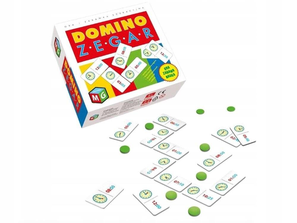 Domino Zegar Gra Edukacyjna 6+ Multigra_1