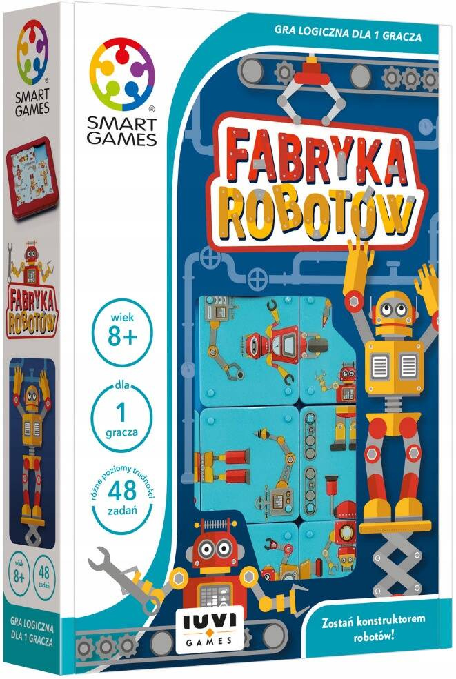 Fabryka Robotów Gra Logiczna Edukacyjna Kreatywna 8+ Iuvi Smart Games_1