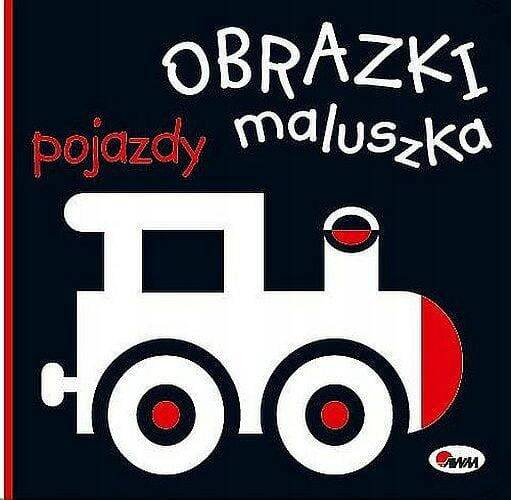 Książeczka Kontrastowa Harmonijkowa dla Dzieci Obrazki Maluszka POJAZDY_1