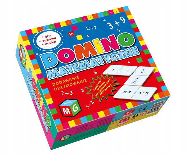 Domino Matematyczne DODAWANIE ODEJMOWANIE 6+ Multigra_1