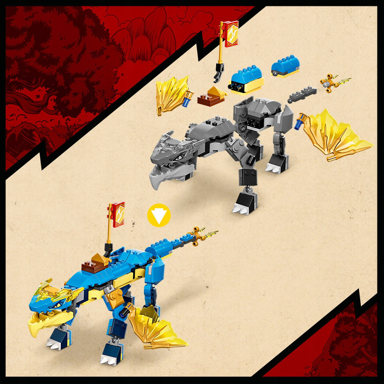 LEGO Ninjago Smok Gromu Jaya EVO 140el. 6+ 71760_4