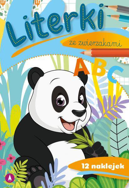 Literki Ze Zwierzakami Nauka Literek Kolorowanki + Naklejki 5+ Skrzat_1