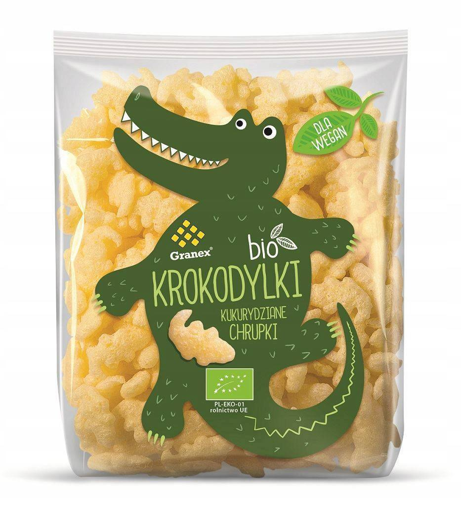 Chrupki Kukurydziane Krokodylki BIO 80g GRANEX_1