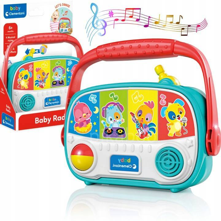 Interaktywne Baby Radio Dla Dzieci Światło Dźwięk 6M+ Clementoni_1