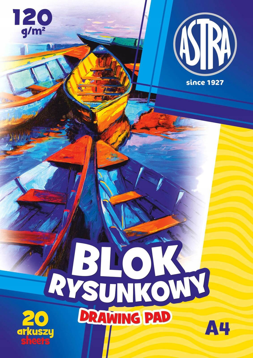 Blok Rysunkowy BIAŁY Dla Dzieci Szkoła Plastyka A4/10k 120g Astra_1