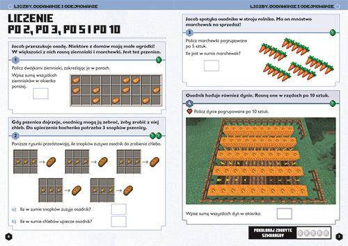 Minecraft Matematyka Megazadania D. Lipscombe B. Thompson 8+ HarperKids_3