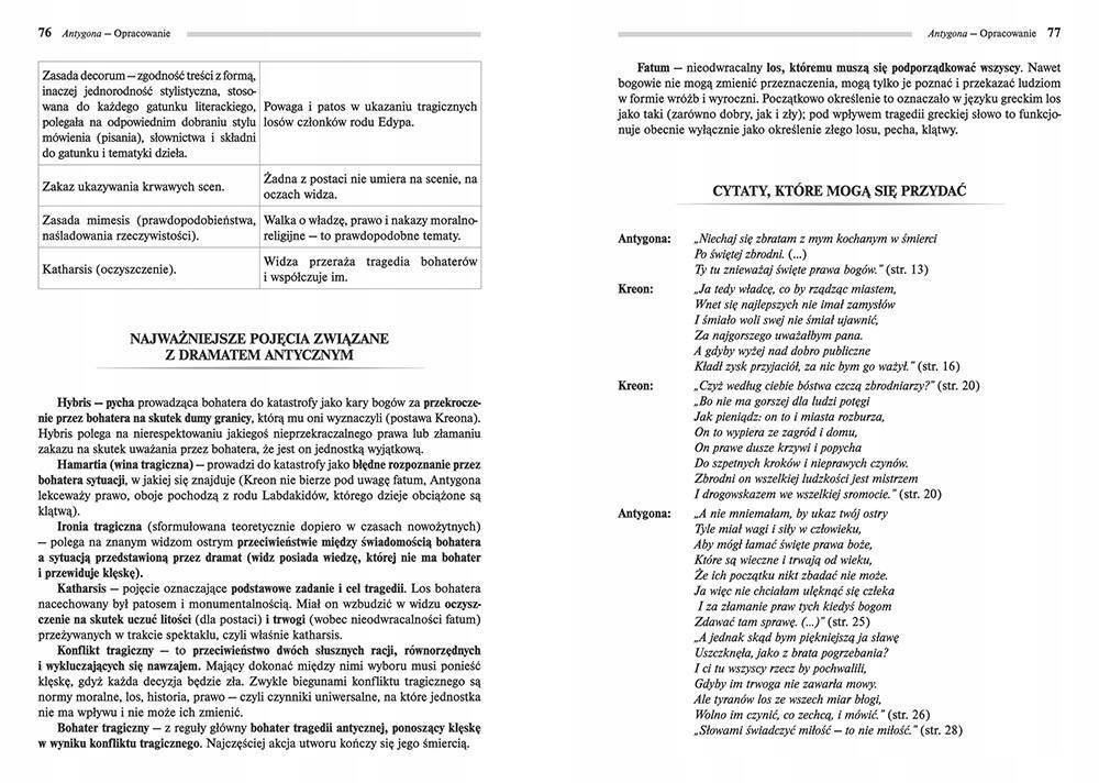 Antygona Lektury Z Opracowaniem Sofokles TW Greg_2